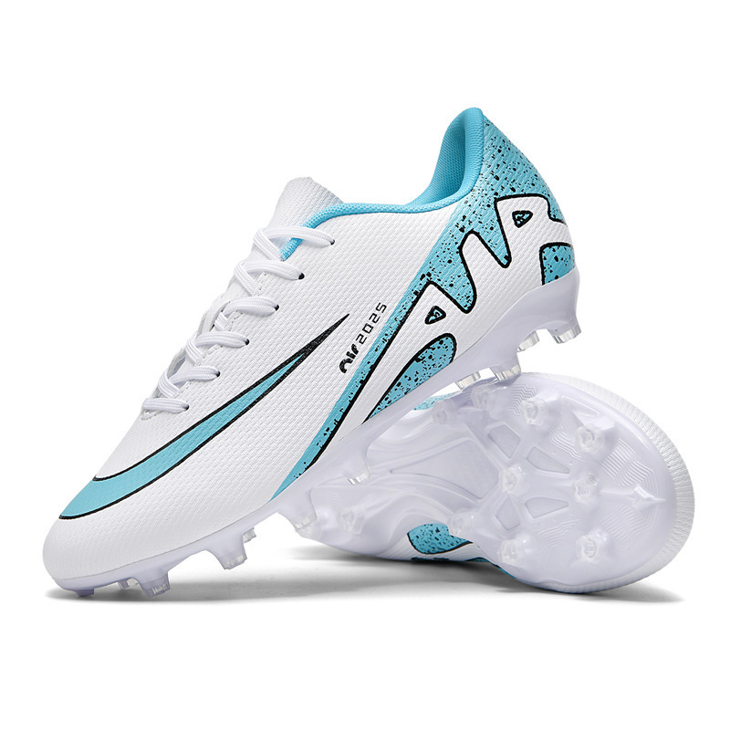 Nuevos zapatos de fútbol para adultos transfronterizos rosa para hombres y mujeres adolescentes y niños estudiantes ag ag ag agujeros TF entrenamiento al por mayor
