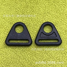 新款塑料鞋配件 2CM塑胶凉鞋扣 20MM织带配件 6分塑胶三角形挂扣