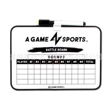 可擦计分板小白板 积分高尔夫球比赛记分双面写字板 大小图案印刷