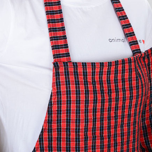 Cotton Apron Waist Short Cotton Gingham 100% Cotton Unisex Stain-Proof Durable Wear-resistant Soft Kitchen Workwear Home Use