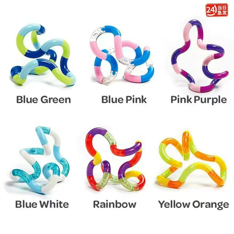 Игрушка-антистресс Twist Toys Tang, детская игрушка, хит интернета, прозрачная радужная палочка Twist Stick, оптом