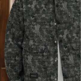 秋季新款衬衫男宽松小众设计感上衣男生潮流百搭休闲外套黑色蓝色