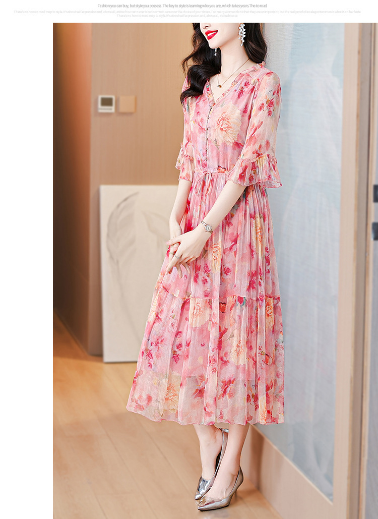 Diamond Print Summer Dress Image 3