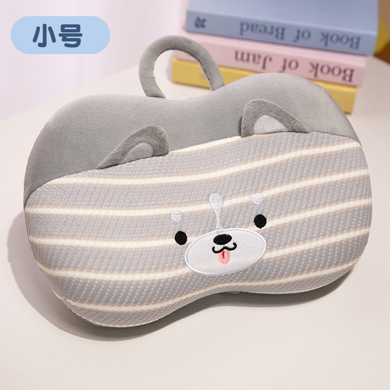 Almohada de Memoria para Siesta de Oficina en Seda de Hielo Desmontable y Lavable