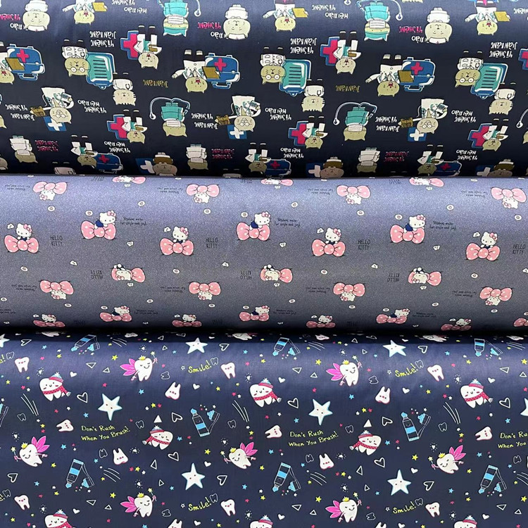 厂家供应新版全棉1.6米花布133*72斜纹男女口腔牙科护士帽 包头巾