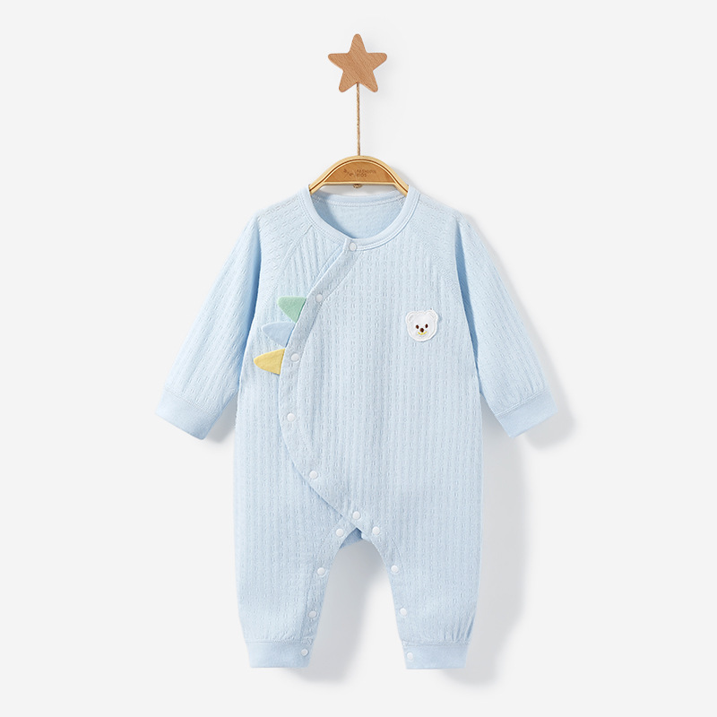 Mono de bebé Primavera, Otoño e Invierno recién nacido tocando fondo cálido algodón hombres y mujeres Luna Llena mameluco pijamas traje ropa de bebé