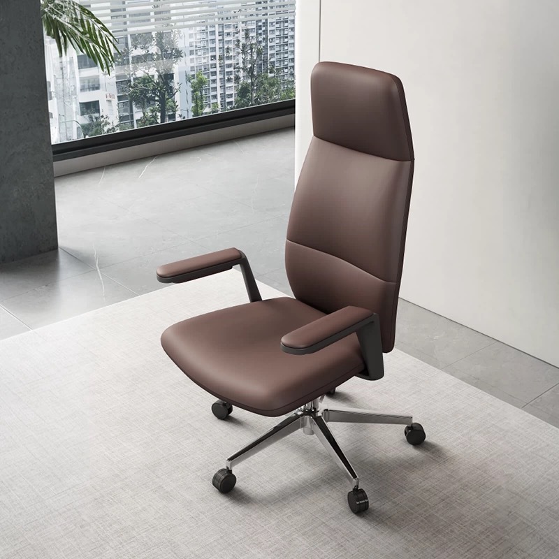 High-End Italian Light Luxury Boss Chair, Simple Modern Manager Reception Chair, Pre-Shift Reception Chair, Ergonomic Computer Chair