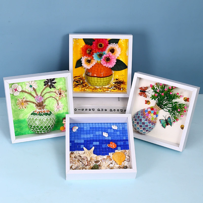 Ручная работа DIY мозаика океан трехмерная декоративная живопись Космическая живопись материал сумка изготовление украшений подвесной лоток для картины фоторамка