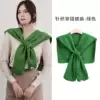 Knitted green cloak