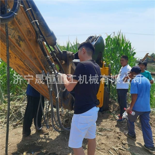 高频震动钩机工字桩长臂打桩机 液压挖机静压机锤 水泥桩桥梁振动