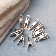 创良达工厂无磁4.5公分不锈钢夹子1.0小扁夹 防风平口夹1厘小扁夹