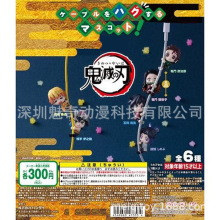 潮玩 盲盒 鬼灭之刃 数据线 充电线 爬线公仔 夹线 蝴蝶忍 祢豆子