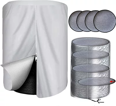 Cover 420D Thickened Waterproof | Spare wheel cover - 6590-silver-4-felt