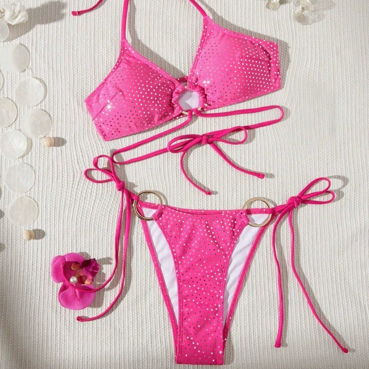 Летний купальник, дизайнерский sexy пояс, европейский стиль, высокий пояс
