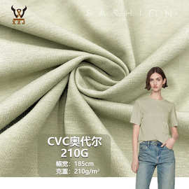涤棉CVC奥代尔210GTC弹力针织面料汗布T恤内衣打底衫家居用品玩具