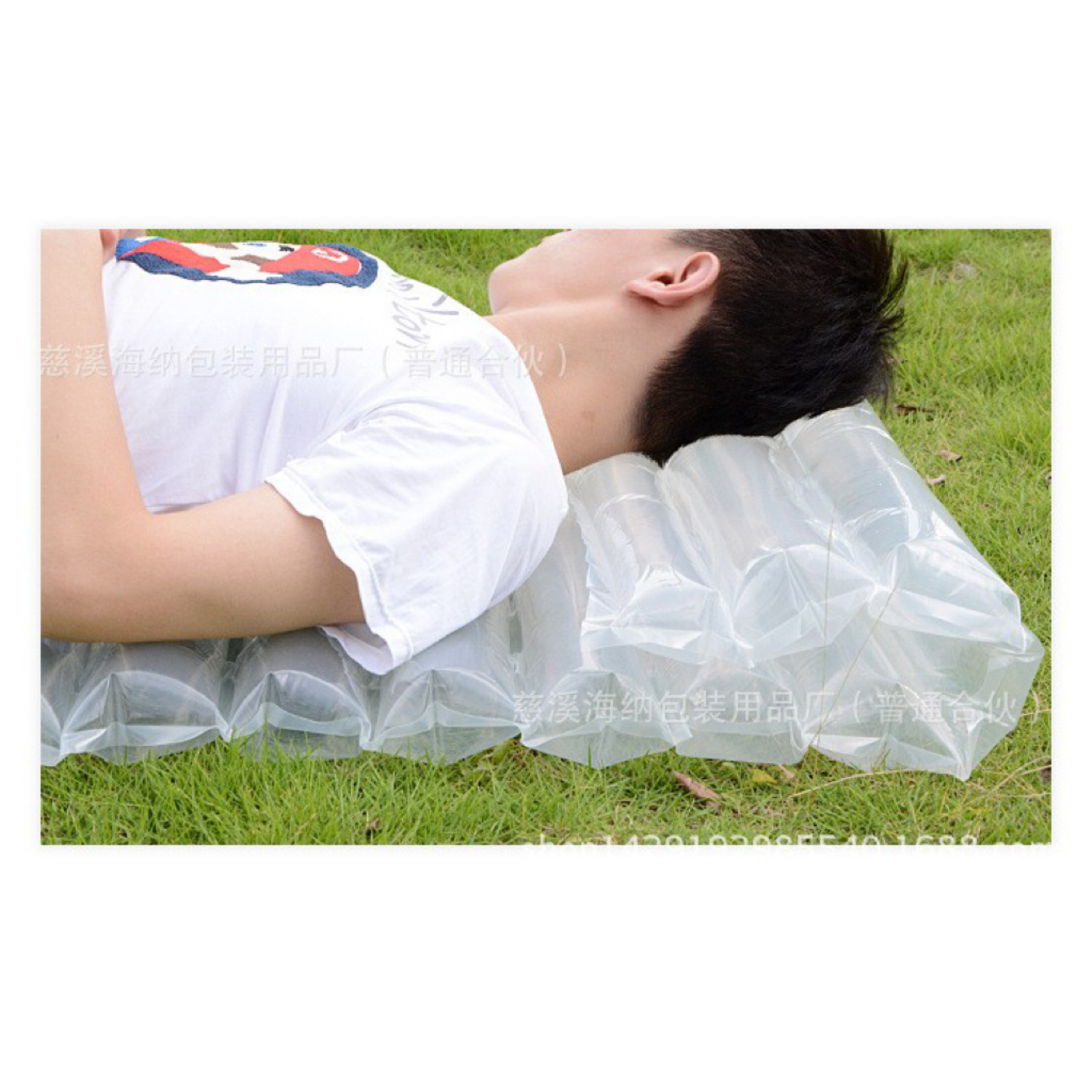 Japanese-Style Disaster Relief Air Mattress, Disaster Prevention Supplies, Simple Moisture-Proof Air Cushion, Outdoor Single Inflatable Cushion Does Not Contain Air