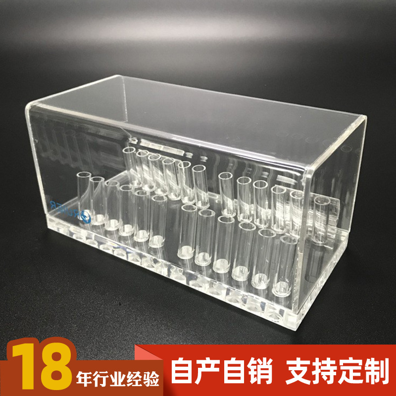 亚克力展示架化妆品电子产品发光酒水展示架锁架展示盒烟柜