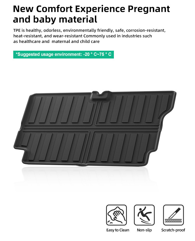 Suitable for 24-25 Suzuki Jimny Jimny Car Trunk Mat Full Tpe Seat Back Cushion Cross-Border
