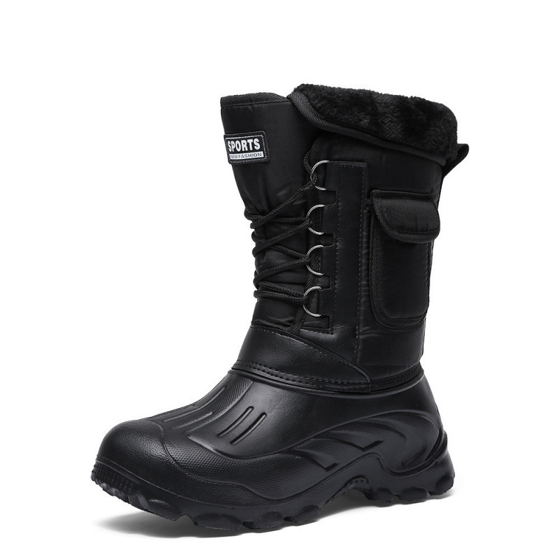 Cross-Border Large Size Winter Men's Outdoor Work Snow Boots Fishing Boots Warm Waterproof Outdoor Cycling Boots High Tube Protection Cross-Border Large Size Winter Men's Outdoor Work Snow Boots Fishing Boots Warm Waterproof Outdoor Cycling Boots High Tube Protection