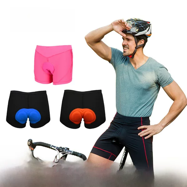 Cycling Underwear Shock Absorption Breathable Moisture Wicking Four Seasons Running Bicycle Quick-drying Silicone Sponge Shorts