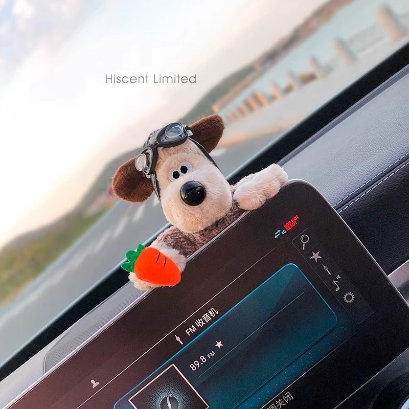Perro piloto, decoración de coche, decoración, pantalla de control central, coche, coche, coche, muñeca, muñeca