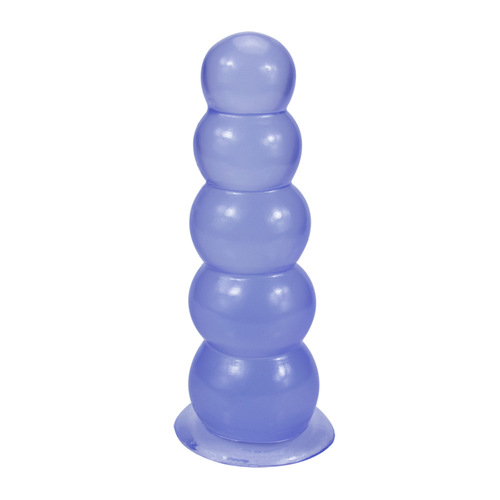 New five-bead anal plug masturbation massager for men and women, soft and sexy backcourt beads, adult performance products