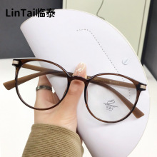 TR1151t新款冷茶色眼镜框 韩版可配度数女复古素颜平光镜潮