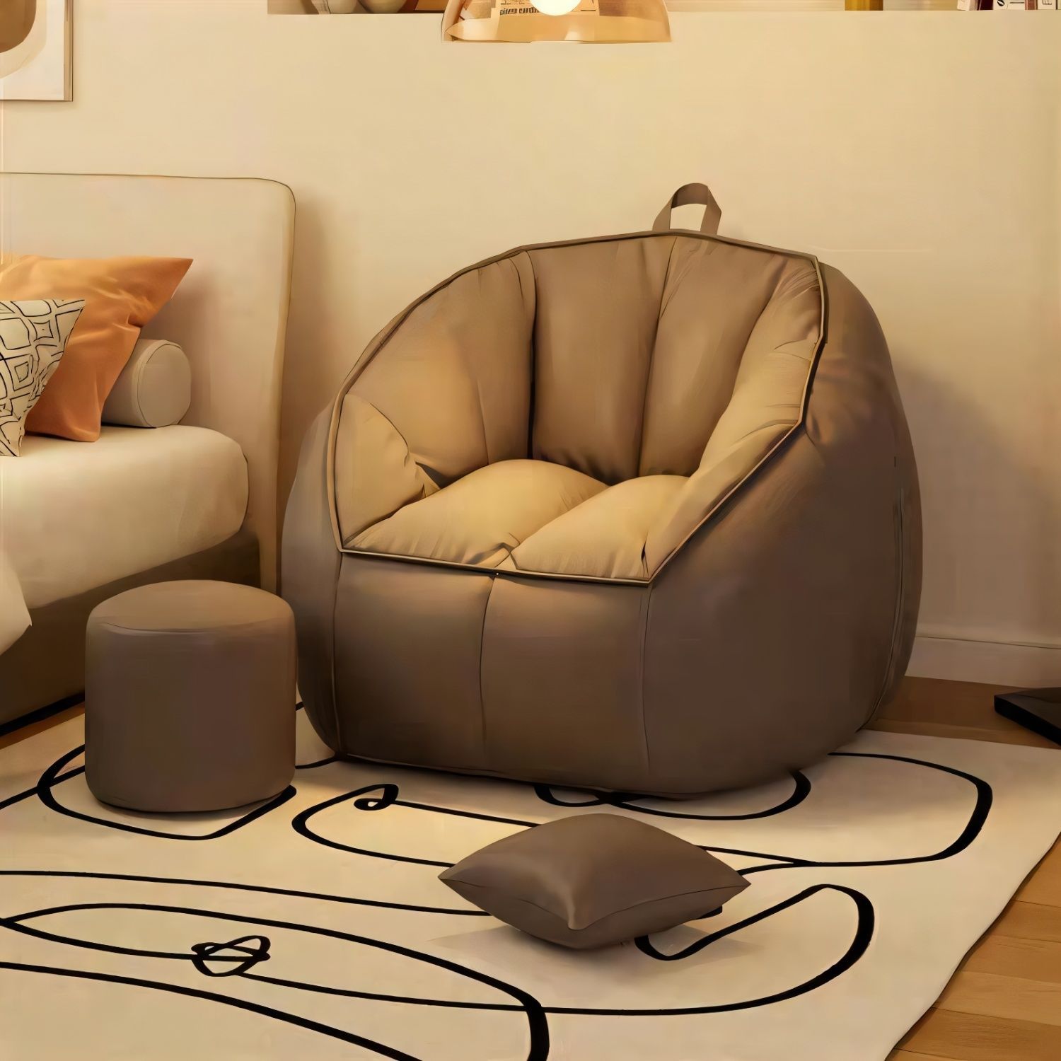Lazy Sofa, Reclining and Sleeping, Bedroom Bean Bag, Single Small Sofa, Backrest Chair, Small Apartment Tatami Leisure Seat