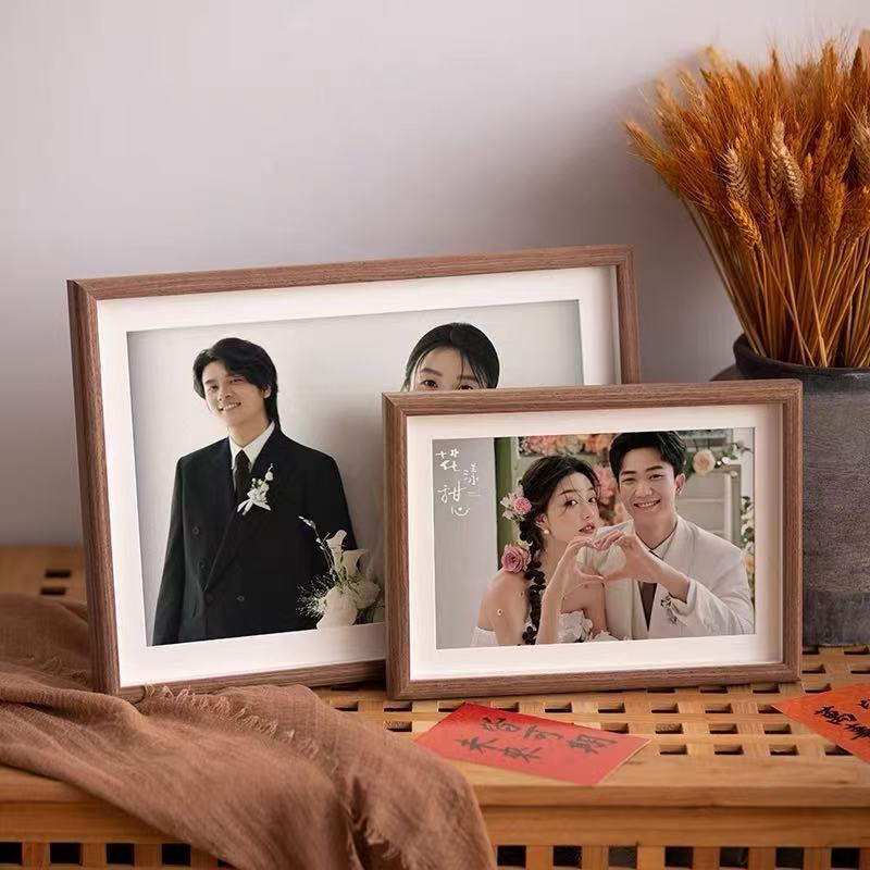3D Photo Frame Display Stand Wholesale Wedding Photo Set Family Portrait Frame Wedding Registration Photo Couple Anniversary