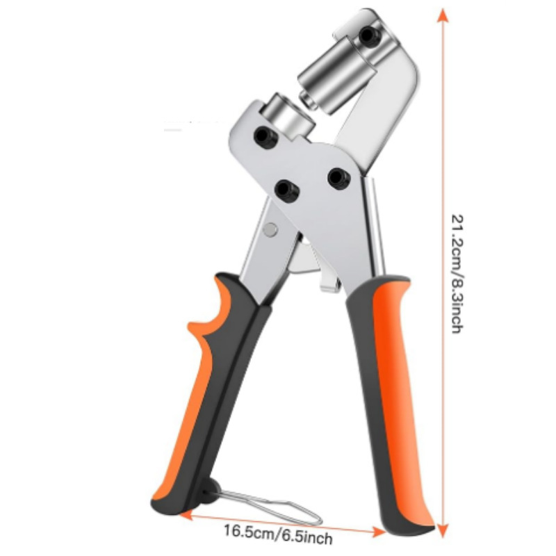 Nuevo cortador de ojo de aire manual transfronterizo de 10mm, herramienta de tela de inyección de tinta publicitaria, dispositivo de hebilla portátil, cortador de presión manual