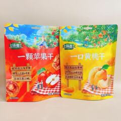 全体素立一颗苹果干一口黄桃干袋装水果干网红休闲办公室解馋零食