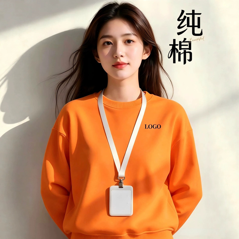 Heavyweight fleece-lined stand-up collar sweatshirt workwear, custom-made for winter, suitable for staff in restaurants and milk tea shops, unisex team workwear jacket