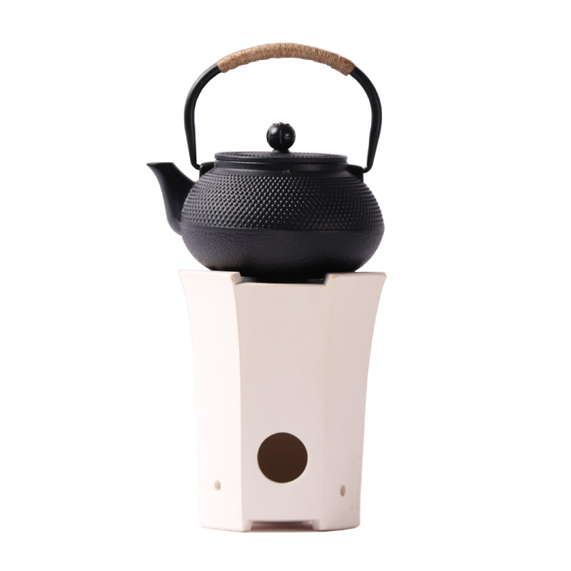 禅意新中式围炉煮茶侘寂风陶炭炉摆件样板房玄关茶室软装艺术摆件