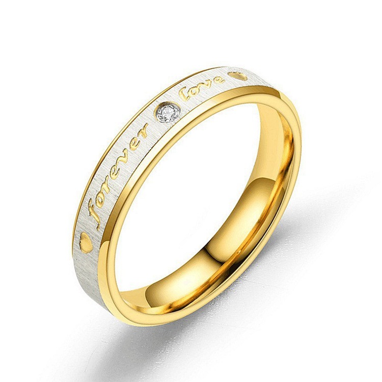 6g Weight PVD Coated Gold Plating Process Real Gold Plated Plating Material Zircon Inlay Material Rings Classification 18K Gold Plating Color 1 Piece Quantity Daily Occasion 201 Stainless Steel Material U Shape Pattern Unisex Gender Fashion Style Waterproof Non Tarnish, Inlay Craft Real Gold Plated 201 Stainless Steel PVD Coated Zircon U Shape Waterproof Non Tarnish Fashion Rings For Unisex 13