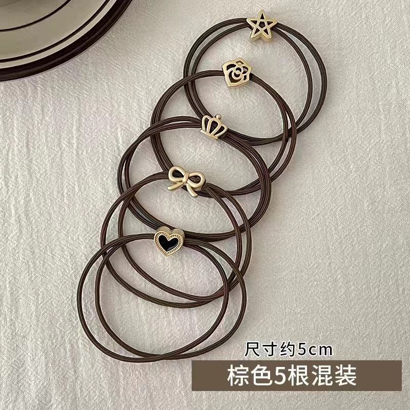 皮筋女扎头简约高马尾发绳高弹力耐用扎发橡皮筋2025新款发圈头饰|undefined