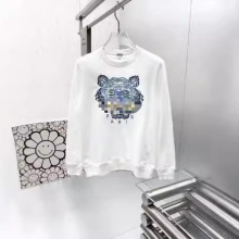 24秋冬新品高三家老虎头刺绣上衣圆领套头衫情侣款毛圈圆领卫衣棉