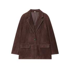 BZL批发2025秋新品欧美风女装直筒西装外套西服   1636图片色涤纶