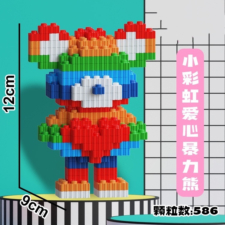 子供のおもちゃ卸売、互換性のある組み立て式連結ブロック、小さな箱入り、漫画風、屋台、市場、交流会、祭りで人気商品|undefined