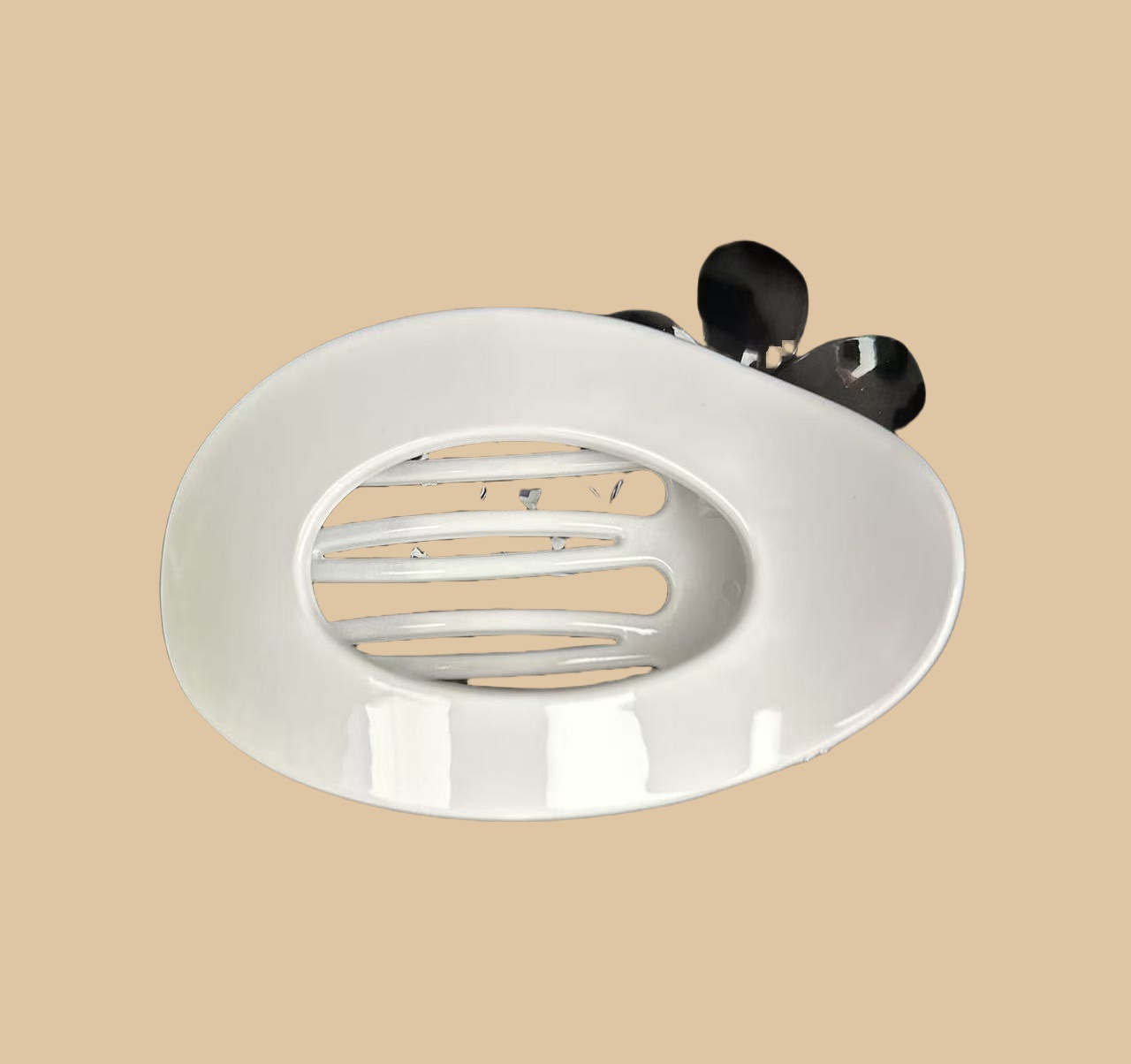 11CM 대형 광택 흰색