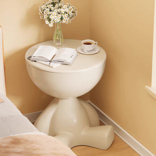 Bedside Table Simple Modern Cream Style Bedroom Bedside Table Small Storage Rack Home Sofa Mini Side Table Cabinet