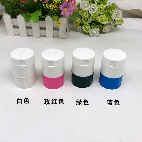 7-Compartment Storage Box, Slice Box, 7-Sided Box, Small Pill Box, Round 7-Day Portable Weekly Seven-Compartment Organizer, Portable Box