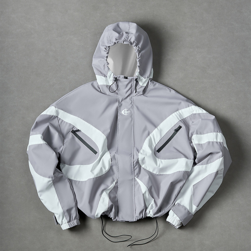 2025 Autumn and Winter Woven Casual Fashion Versatile Color-Blocking Design Men's Jacket
