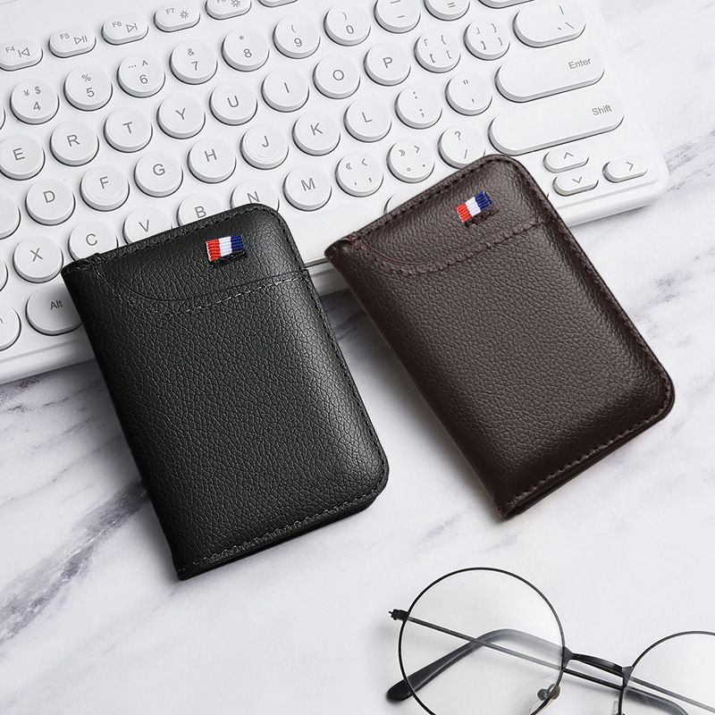 Cross-Border New Men's Portable Multi-Functional Multi-Card Slot Large-Capacity Thin Card Holder Multi-Card Slot Card Holder in Stock
