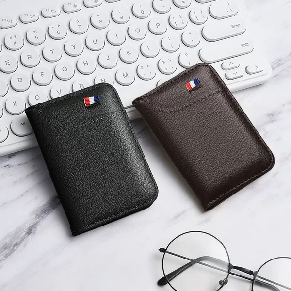 Cross-Border New Men's Portable Multi-Functional Multi-Card Slot Large-Capacity Thin Card Holder Multi-Card Slot Card Holder in Stock