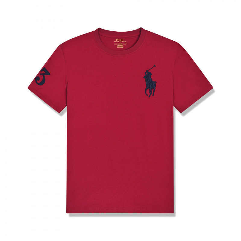 Malaysia Round Neck T-Shirt Short-Sleeved Men's Business Men's Printed Malaysia Logo Pure Cotton Shirt Summer New Slim Fit Shirt