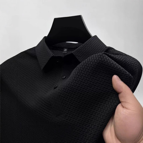 Chao Lun Bu High-End Light Mature Casual Polo Shirt Short-Sleeve Men's T-Shirt Collar Business Sport Shirt Men's Style