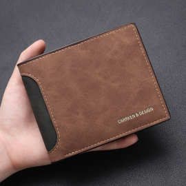 跨境照片名字diy男士短款钱包 父亲节图片素描钱夹父亲节礼品现货