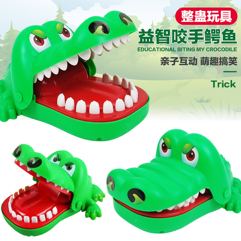 Cross-border Crocodile Hand-biting Toy Shark Tooth Extraction Family Interactive Game Bully Dog Hand-biting Toy Kidsren's Trick Props