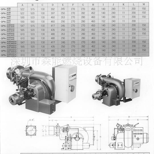 GPN-25WEN,GPN-30WEN日本加藤燃油燃烧机