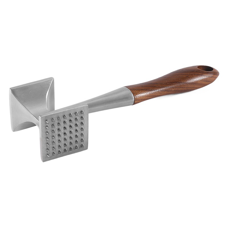 Aleación de aluminio carne martillo sólido filete tendón interruptor de la cocina del hogar de doble cara carne martillo filete herramienta de una sola pieza entrega